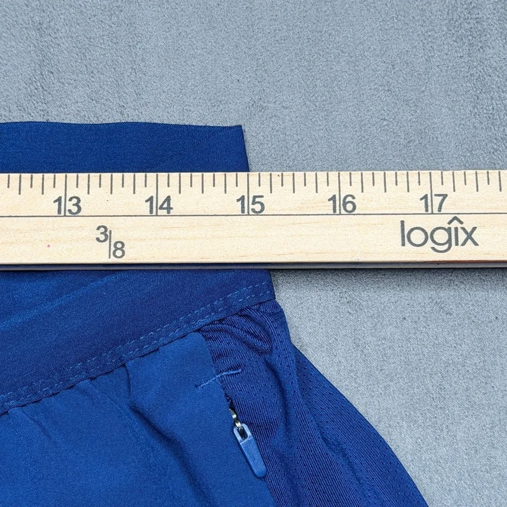 The North Face Shorts Mens L Blue Zipper Pockets Active Running 7 Inch Inseam